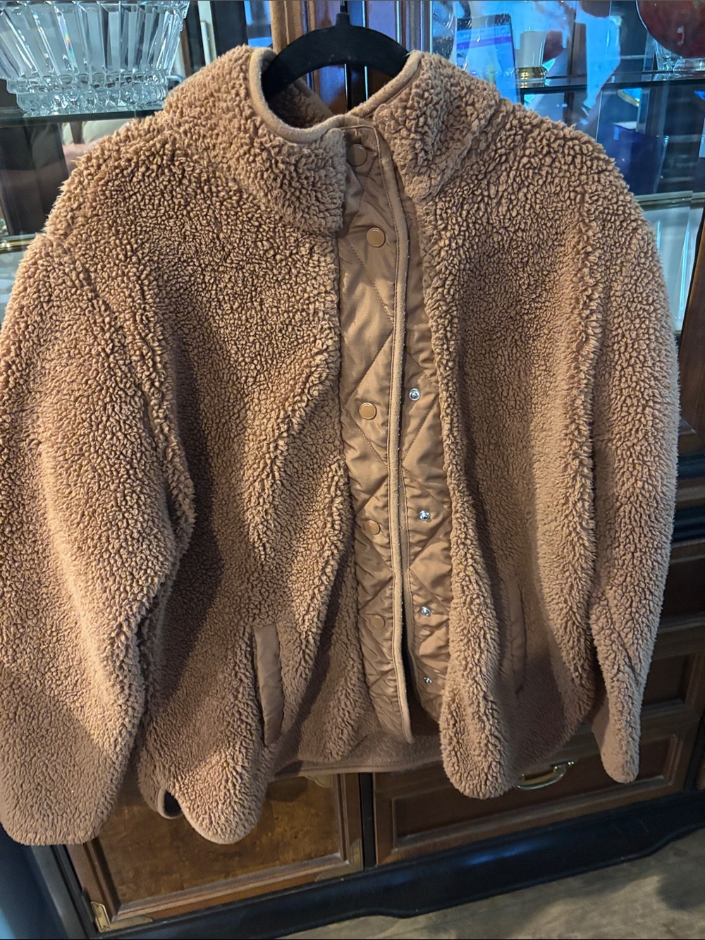 Cozy Sherpa Jacket in Camel